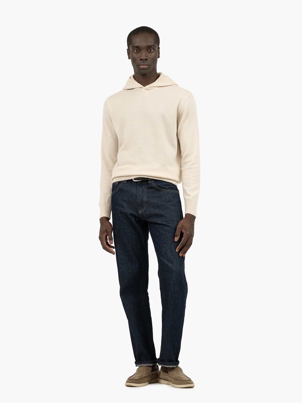 The Normal Brand Sweater Hoodie – Ivory – Size Small